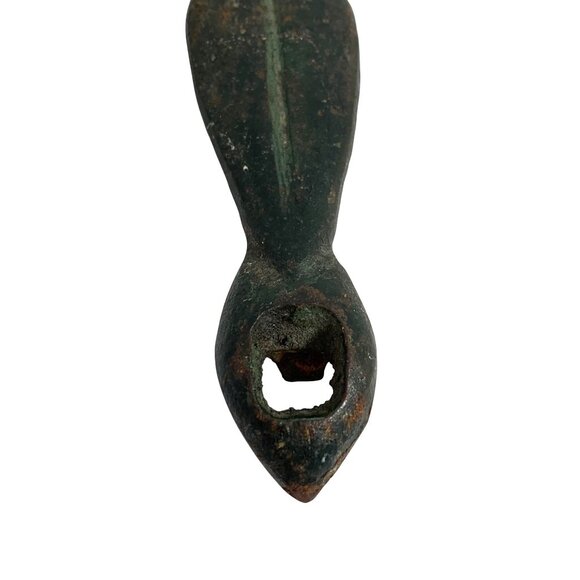 VTG Nude Lady Cast Iron 8" Bottle Opener and Can Opener 7.75" Beautiful Patina - Picture 3 of 6